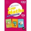 Cap Maths CE2  - 2021 - Pack : (Fichier entrainement + Cahier de géométrie + Livret de problèmes)