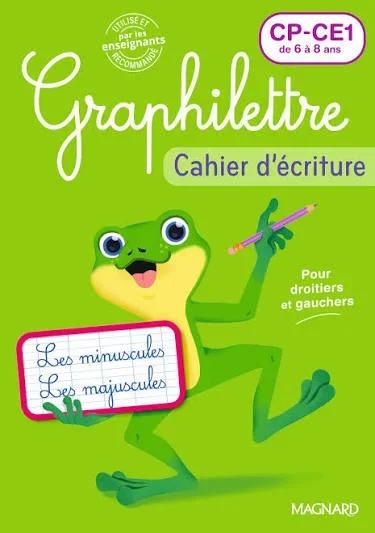 CAHIER D'ECRITURE GRAPHILETTER:GP-CE1