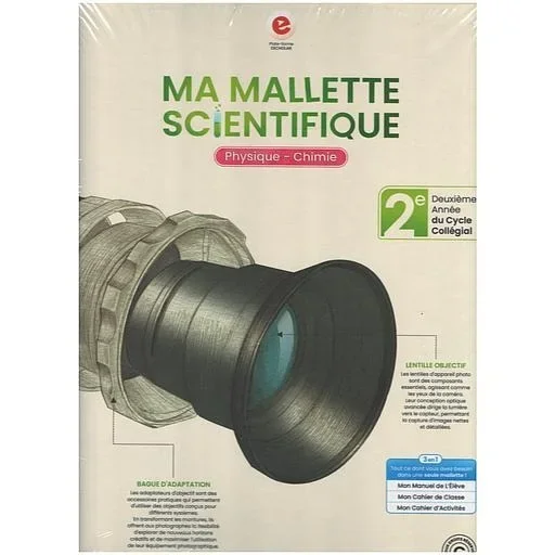 Ma Malette Scientifique 2AC Physique-Chimie (Le Manuel+Le Cahier de classe+Le Cahier d'activités)