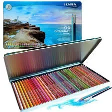 Boîte Métal de 36 Crayons Graduate Aquarellables