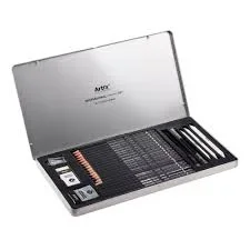 SET DESSIN TONS GRIS BTE METAL DE 25 PIECES