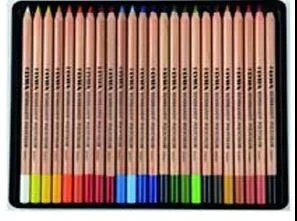 BOITE EN METAL DE 24 COULEURS POLYCOLOR ASSORTIS LYRA