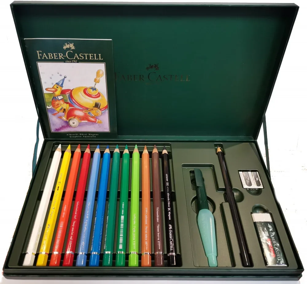 Faber-Castell, Watercolor Colored Pencils, Gift Set, 12 Pieces