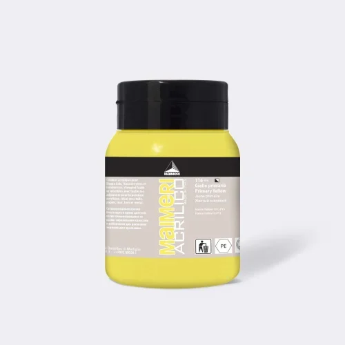 MAIMERI 116 ACRYLIQUE JAUNE PRIMAIRE 500ML