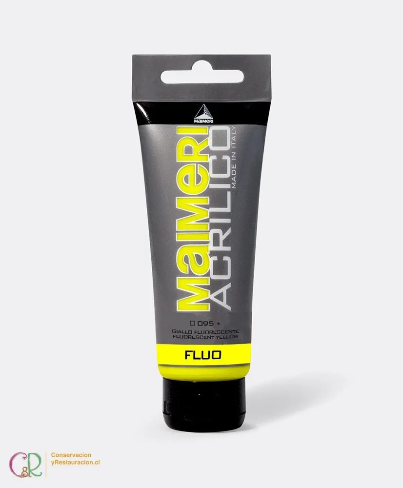 MAIMERI 095 ACRILIQUE FLUORESCENT  JAUNE 200 ML MADE IN ITALY