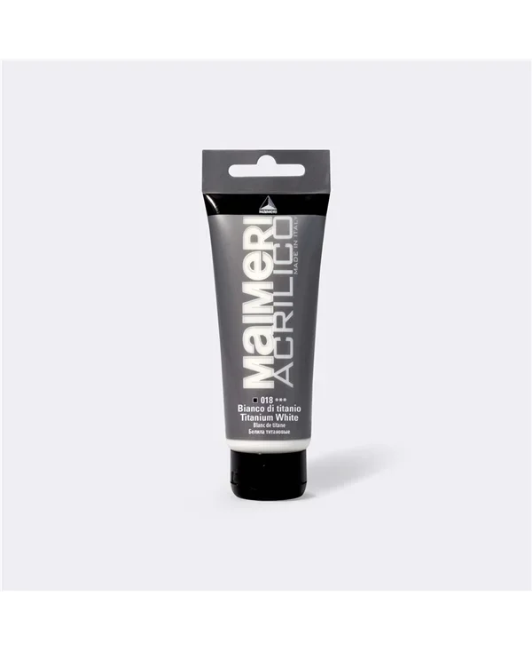 MAIMERI 018 ACRILIQUE BLANC DE TITANE 200 ML MADE IN ITALY