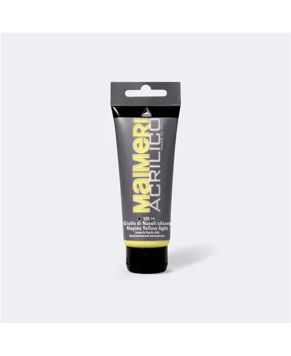 MAIMERI 105 ACRILIQUE JAUNE DE NAPLES CLAIR 200 ML MADE IN ITALY