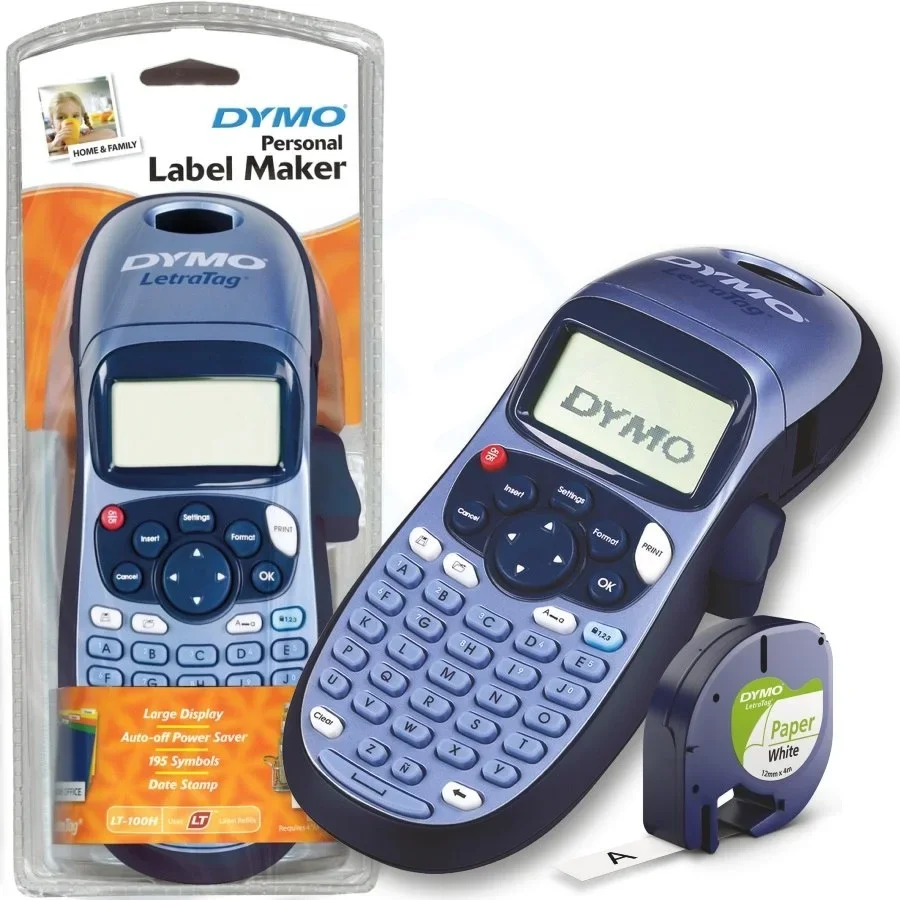 DYMO LetraTag LT-100H + Tape imprimante pour étiquettes Thermique directe 180 x 180 DPI ABC