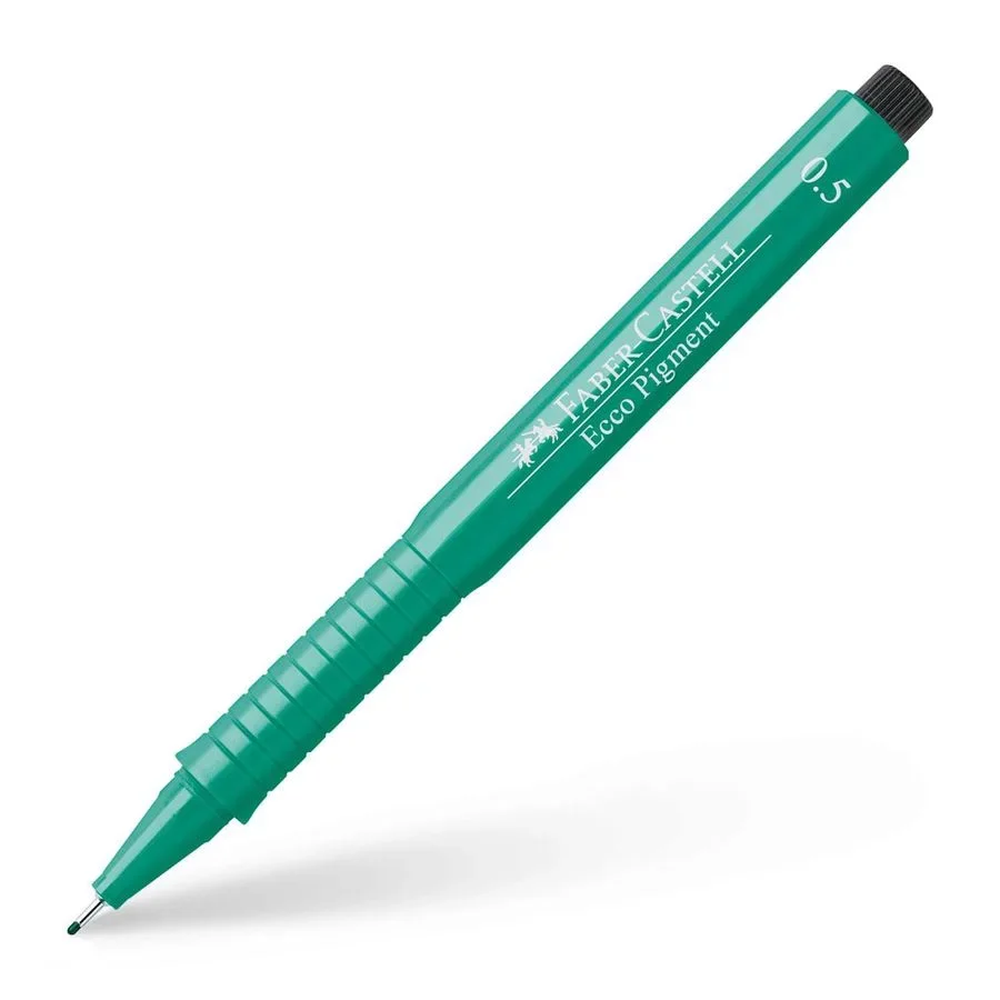 ECCO PIGMENT  0,5 MM VERT  -  FABER CASTELL