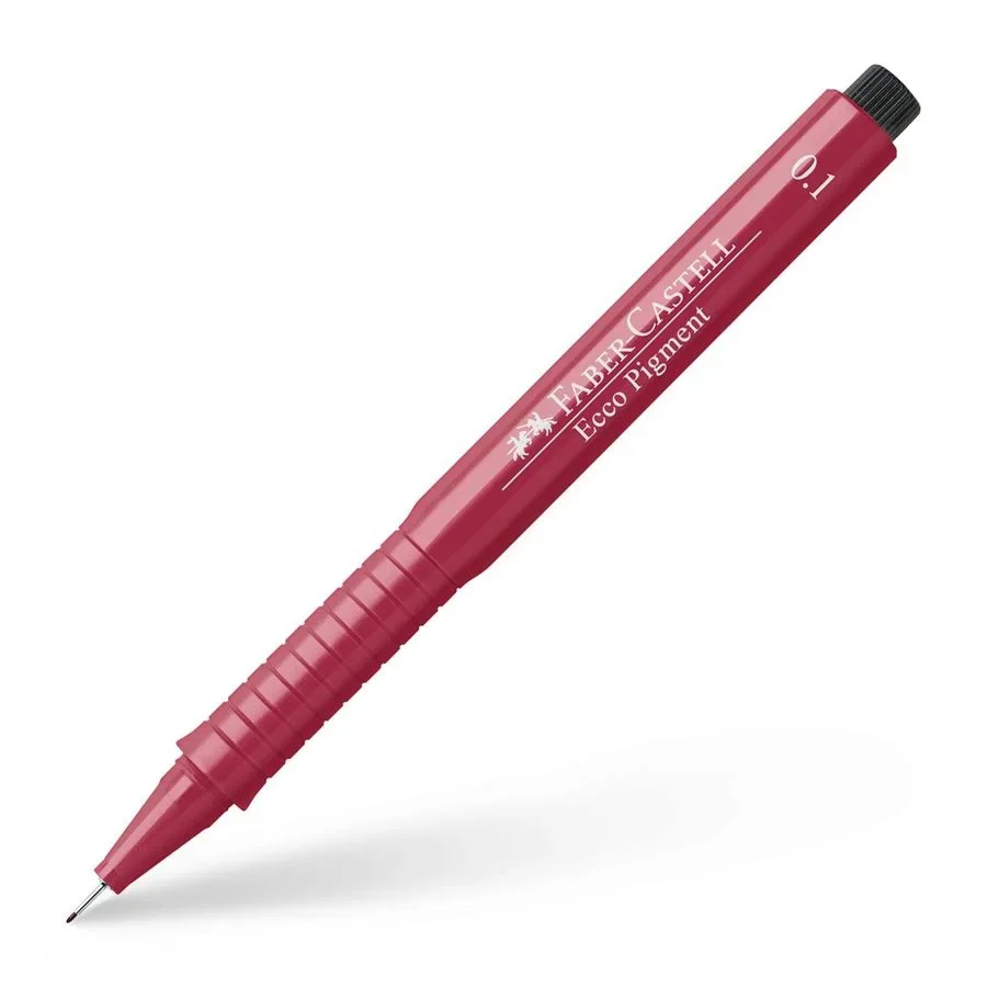 ECCO PIGMENT 0.1 MM ROUGE   - FABER CASTELL