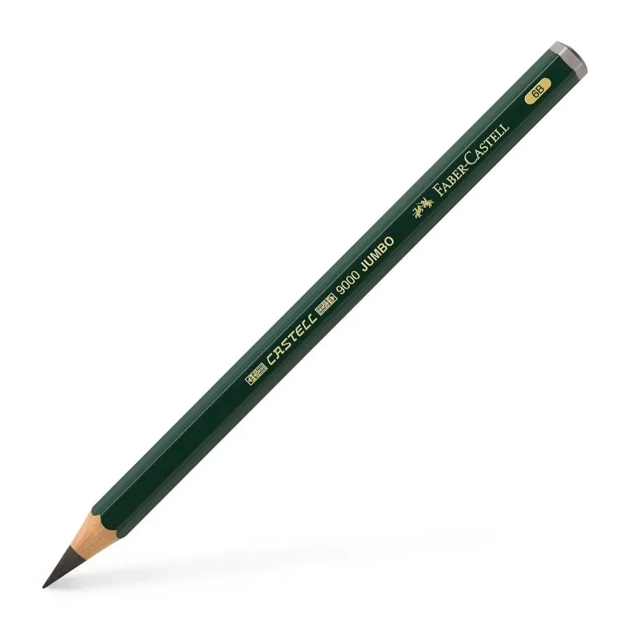 CRAYON GRAPHITTE 9000 JUMBO 6B   -  FABER CASTELL