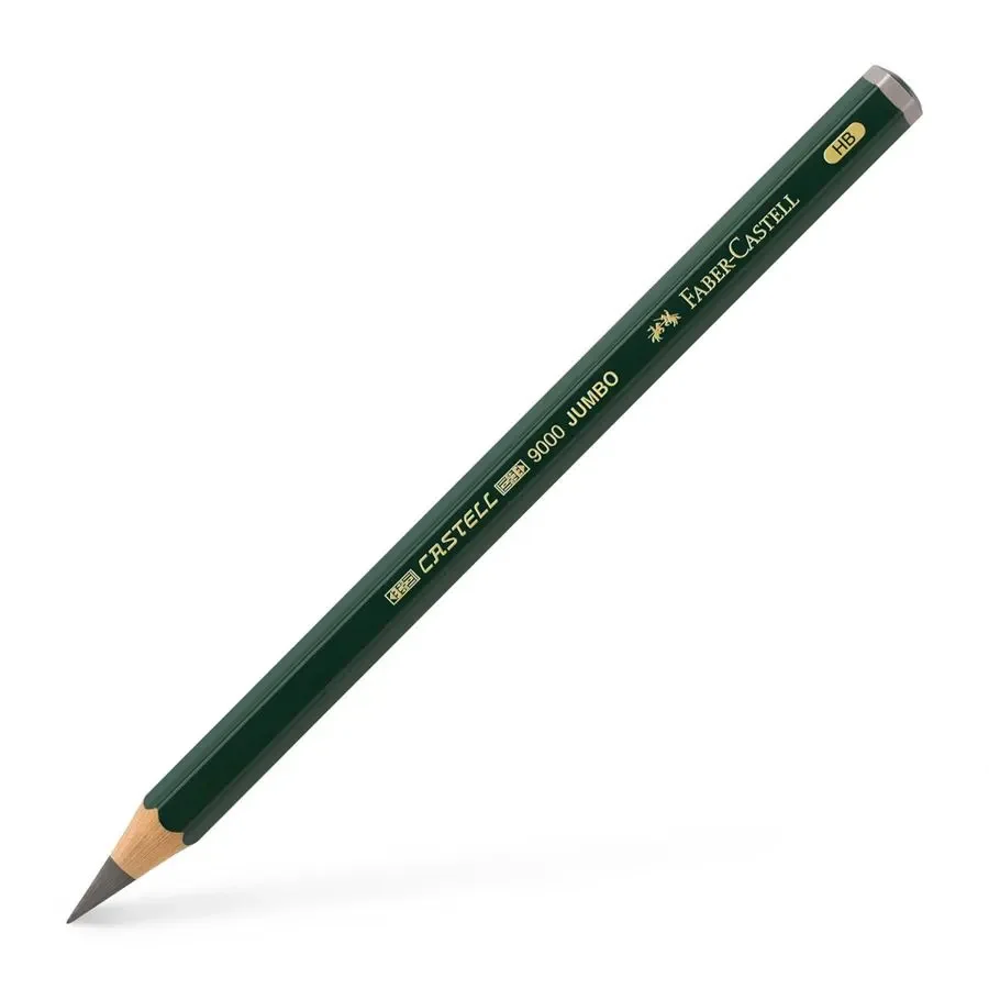 CRAYONS GRAPHITES 9000 HB JUMBO    - FABER CASTELL