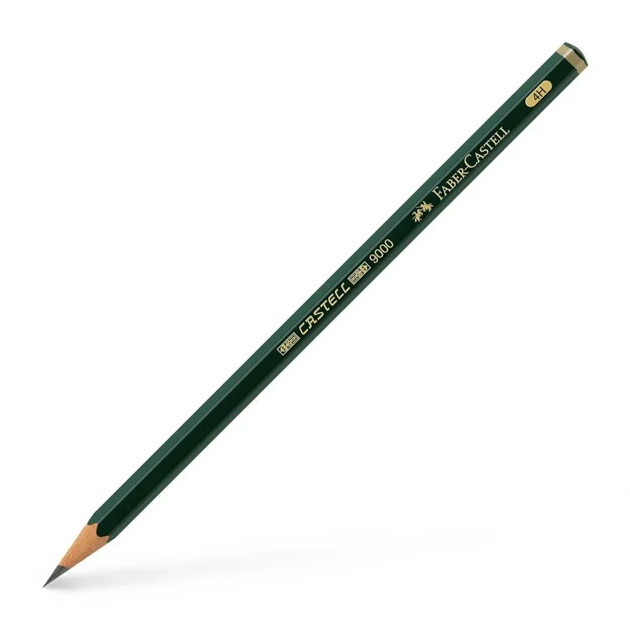CRAYONS GRAPHITES D'ART 9000   4H   - FABER CASTELL
