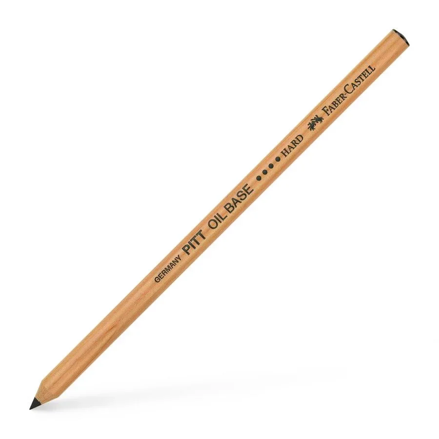 CRAYON PITT OIL BASE NOIR DUR FABER CASTELL