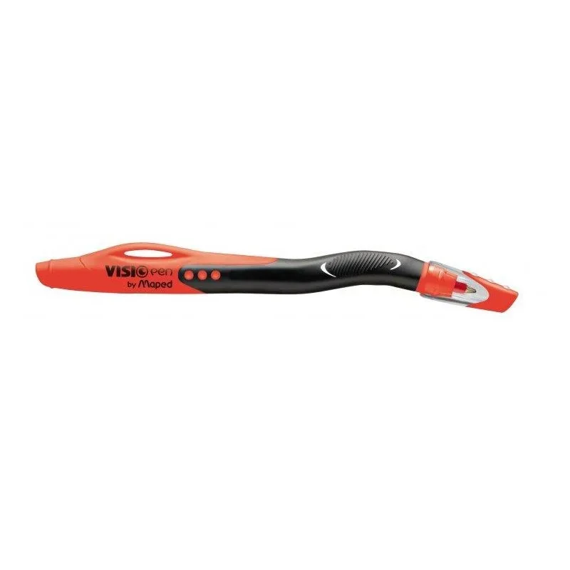 STYLO BILLE CAP VISIO GAUCHER ROUGE - MAPED