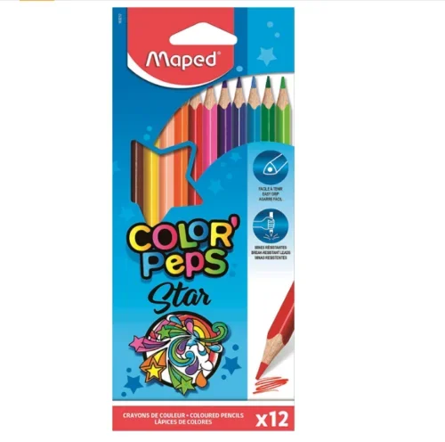 CRAYONS COLOR'PEPS X12 BTE CARTON - MAPED