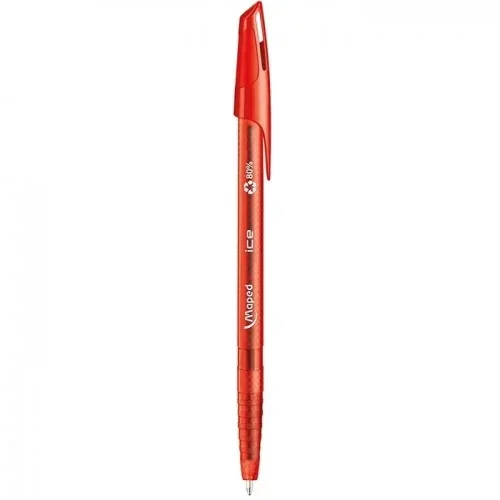 STYLO BILLE CAPUCHON GREEN ICE ROUGE  - MAPED